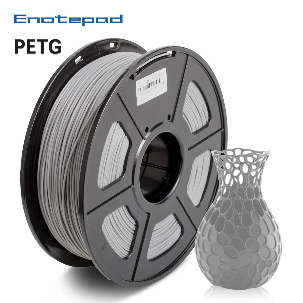 

Enotepad 1,75 мм 1 кг PETG нить для 3D-принтера 1,75 мм 1 кг/фунта Катушка черный ПЭТ принтер материал с зарубежных складов