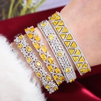 missvikki 2021 new gorgeous sparkly romantic stackable bangles ring jewelry set for women girl daily bridal wedding jewelry