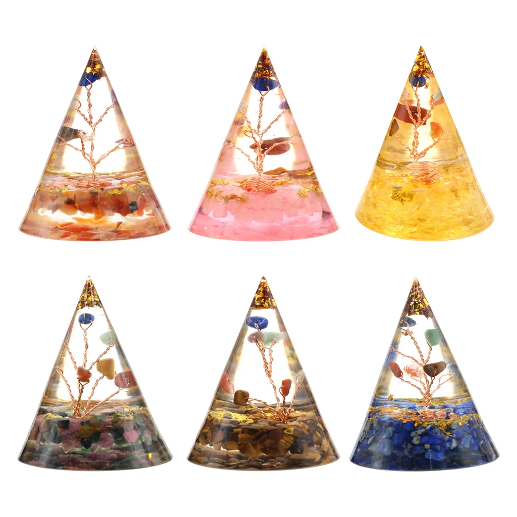 

Pyramid Energy Generator Quartz Crystal Stone Polished