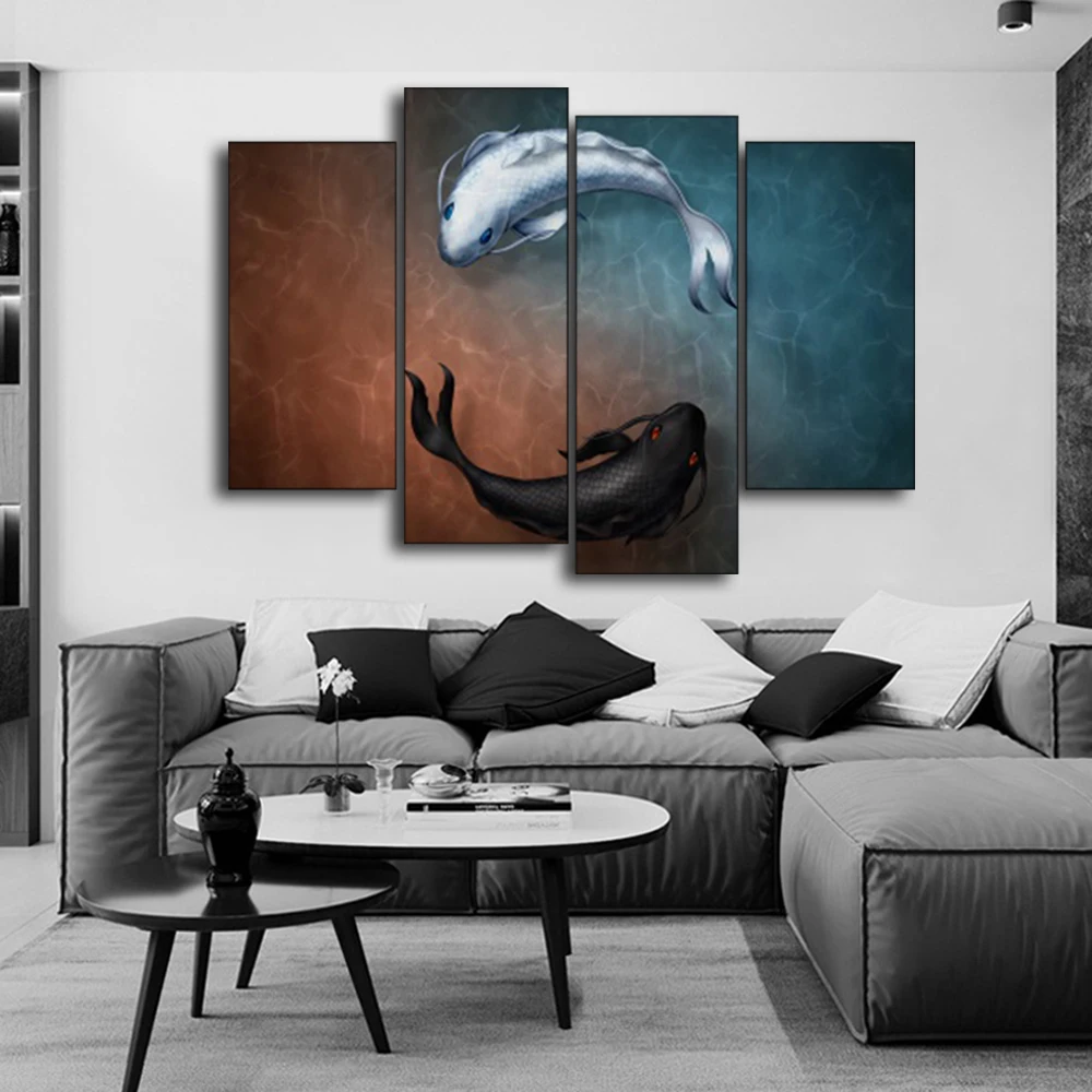Фотообои Laeacoo Yin and Yang домашние декоративные настенные картины для гостиной