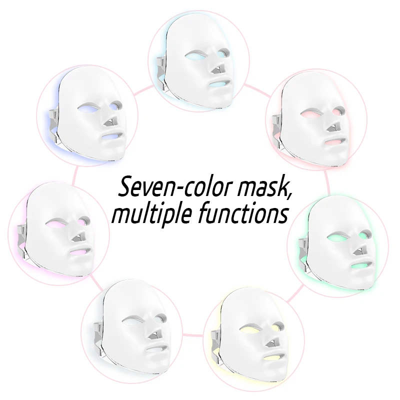 7 цветов светильник Beauty Photon светодиодный маска для лица терапия Уход за кожей