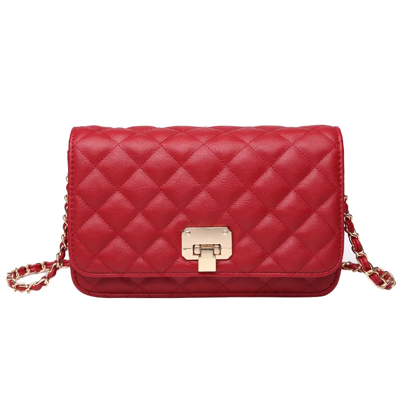 

PU Leather Shoulder Bag for Women 2021 Fashion Luxury Solid Color Crossbody Bag Ladie Design Fashion Handbag and Purses Bolsos