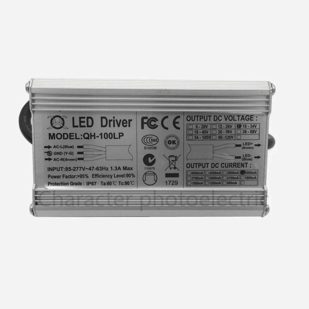 IP67 AC85-265V DC 24V- 38V адаптер трансформатора освещения светодиодный драйвер для DIY 10W 20W