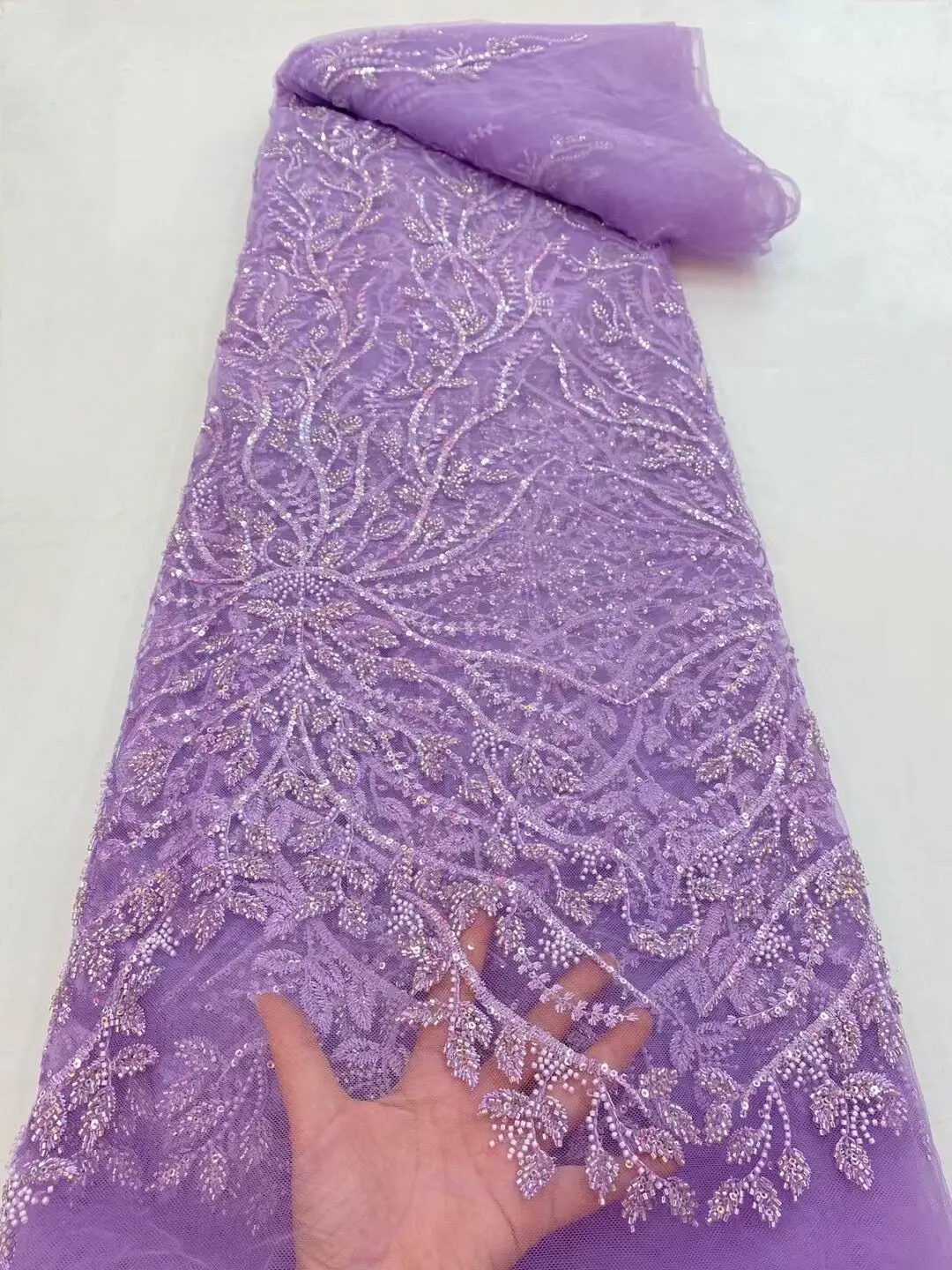 

African Lace Fabric High Quality French Tulle Lace Fabric Women Wedding Party Dress Nigerian Lace Fabric Stones 5 Yards