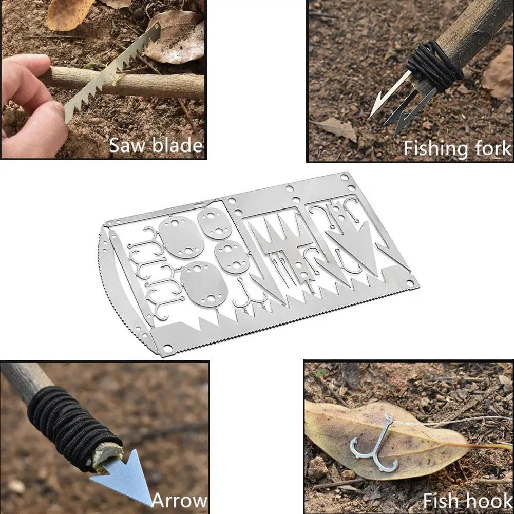 Многофункциональная карточка для выживания аксессуары кемпинга в дикой природе