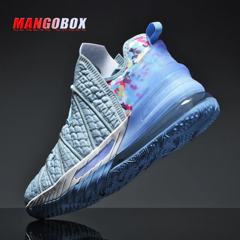

New Cool Men Basketball Shoes Breathable Sport Trainers Men High Top Male Gym Basketball Boots Air Design Boy Basket Shoes