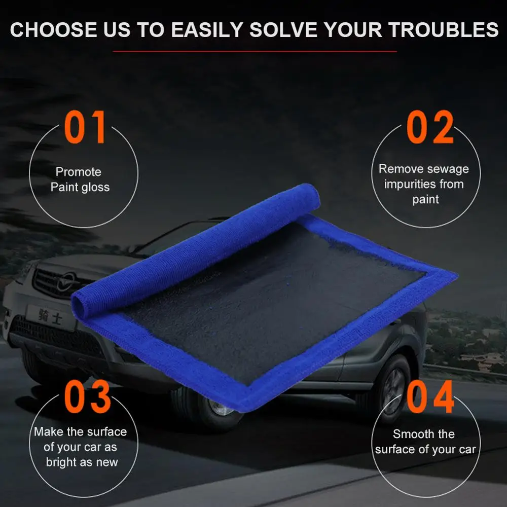 

30*30cm Car Cleaning Magic Clay Cloth Hot Clay Towels for Car Detailing Washing Towel with Blue Clay Bar Towel Washing Tool