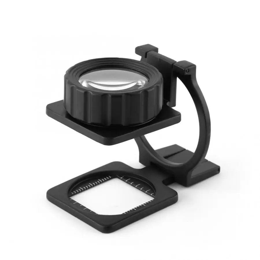 Высококачественное 15X увеличительное стекло Портативная Складная лупа