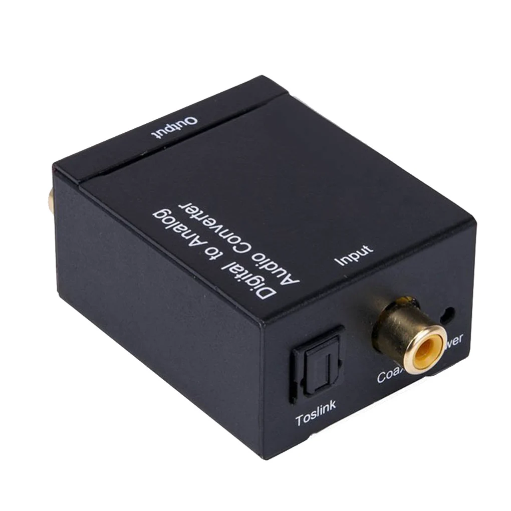 Оптический коаксиальный Toslink цифро-аналоговый аудио конвертер адаптер RCA L/R 3 5 мм