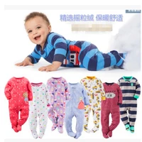 children boys and girls fleece siamese climbing clothing with foot warm pajamas baby leotard romper bag fart long climb