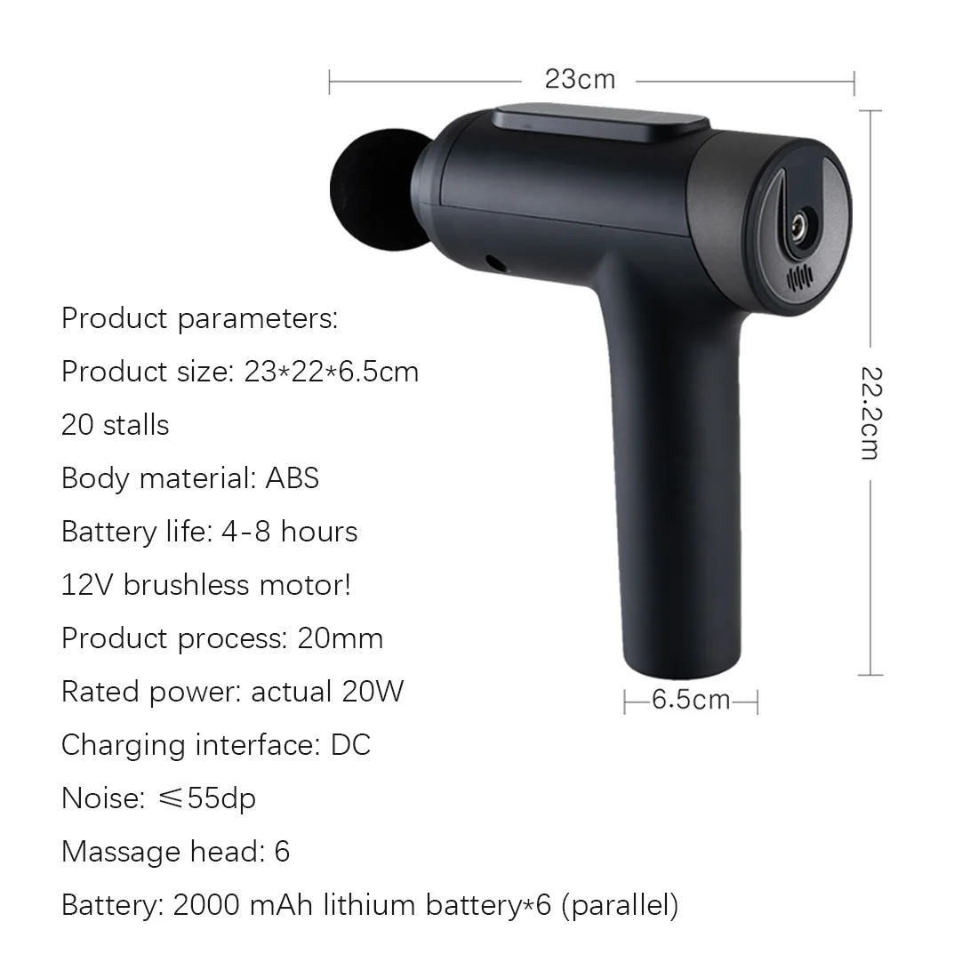 

Massage Gun Fascia Gun Muscle Massage And Relaxation Tool Fitness Recovery Equipment Noise Reduction Design Massager