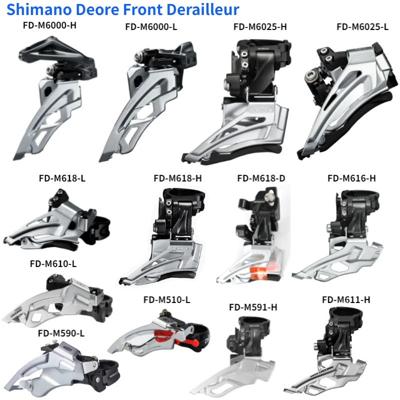 Shimano Deore передний переключатель FD M6000 H L M6025 M618 D M616 M611 M610 M591 M590|Велосипедный