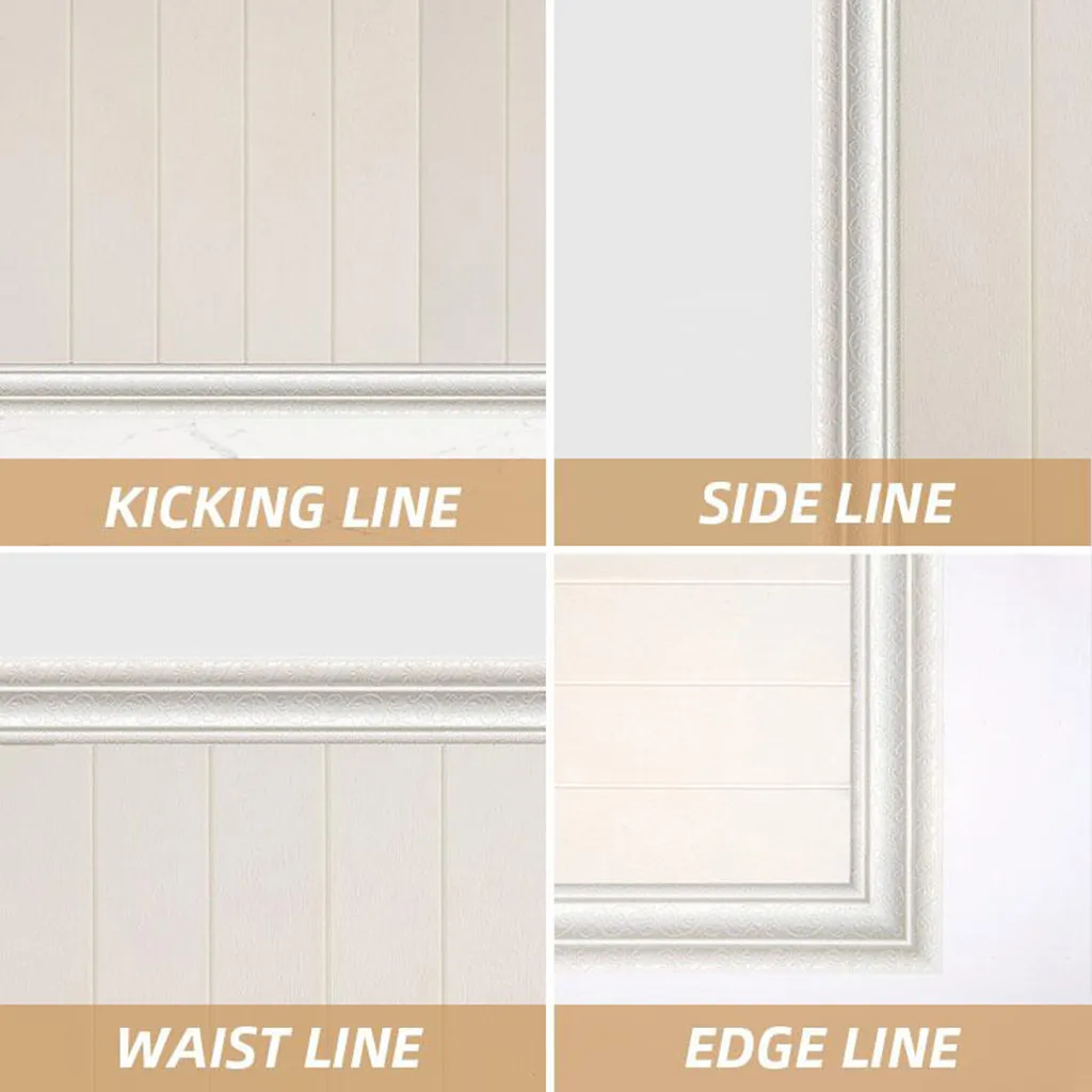 3d пены настенные наклейки самоклеящиеся Трехмерные Стыковая планка границы