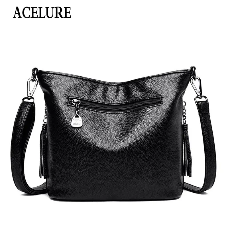 

ACELURE Luxury Designer Shoulder Bags Flap Fashion Crossbody Bags for Women Small Messenger Bags PU Leather Sac A Main Femme