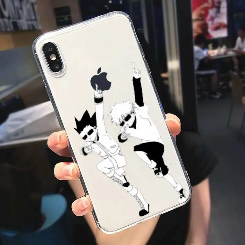 

Hunter X Hunter Killua Zoldyck anime Phone Case Transparent soft For iphone 5 5s 5c se 6 6s 7 8 11 12 plus mini x xs xr pro max