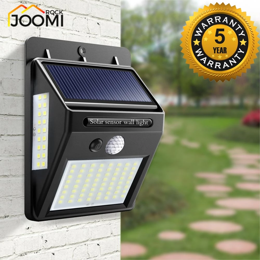 Уличный светильник 100 светодиодный уличный Солнечный с датчиком движения S Плаза