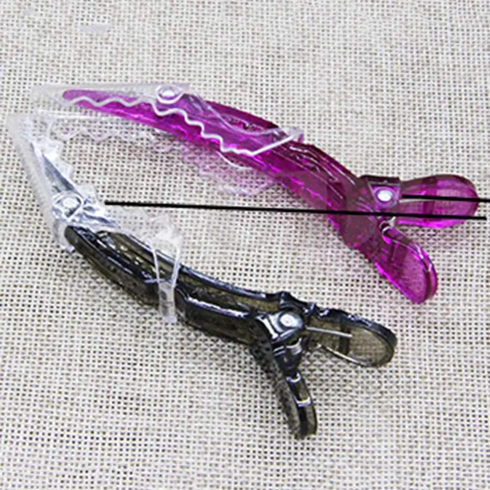 10 шт./лот DIY салон заколки для волос пластиковые прозрачные разделительные зажимы