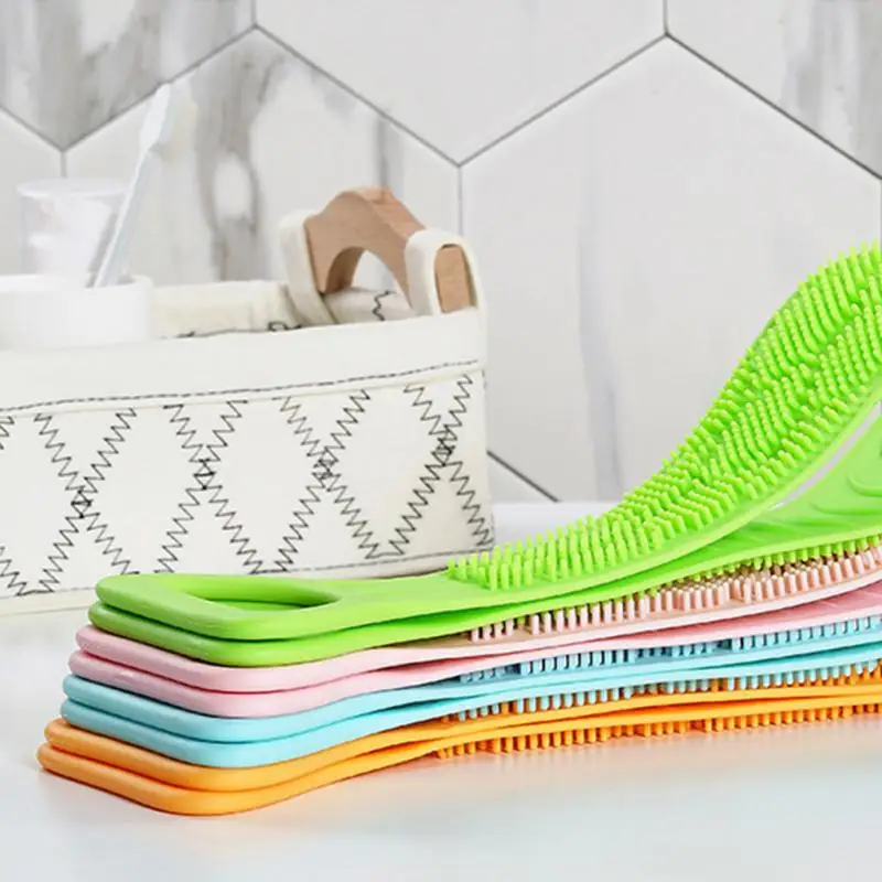 Гостиничная силиконовая щетка для сауны душевой ремень отшелушивающая спины