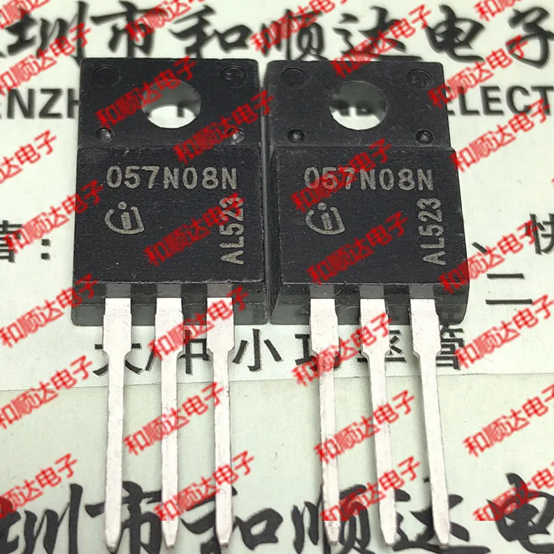 

10pcs/lot 057N08N IPA057N08N3G New stock TO-220F 80V 80A