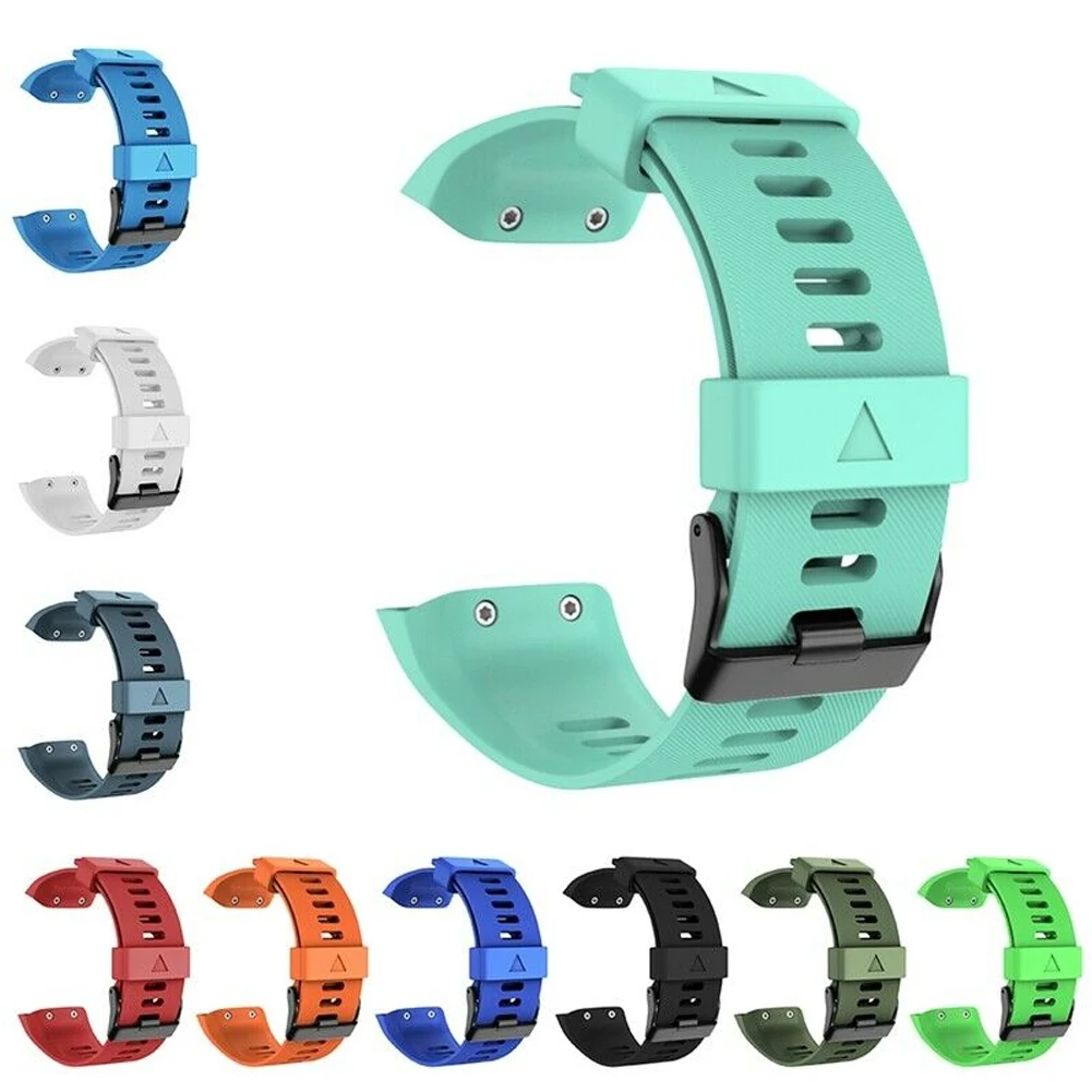 Сменный Браслет для часов Силиконовый Регулируемый мягкий Повседневный Ремешки