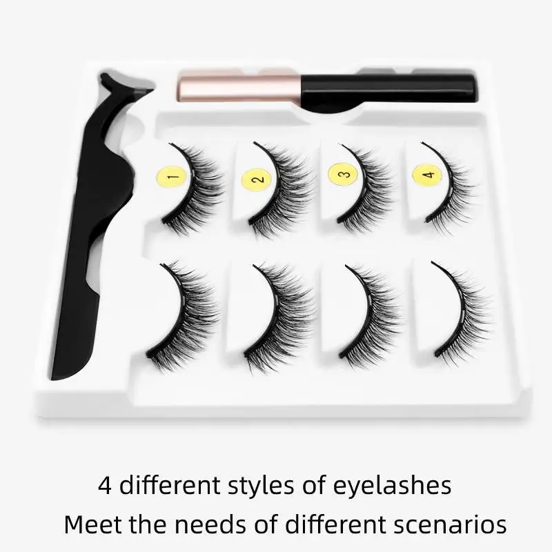 4/3/2 пары магнитное поле 3D норки натуральный магнит накладные ресницы Магнитная