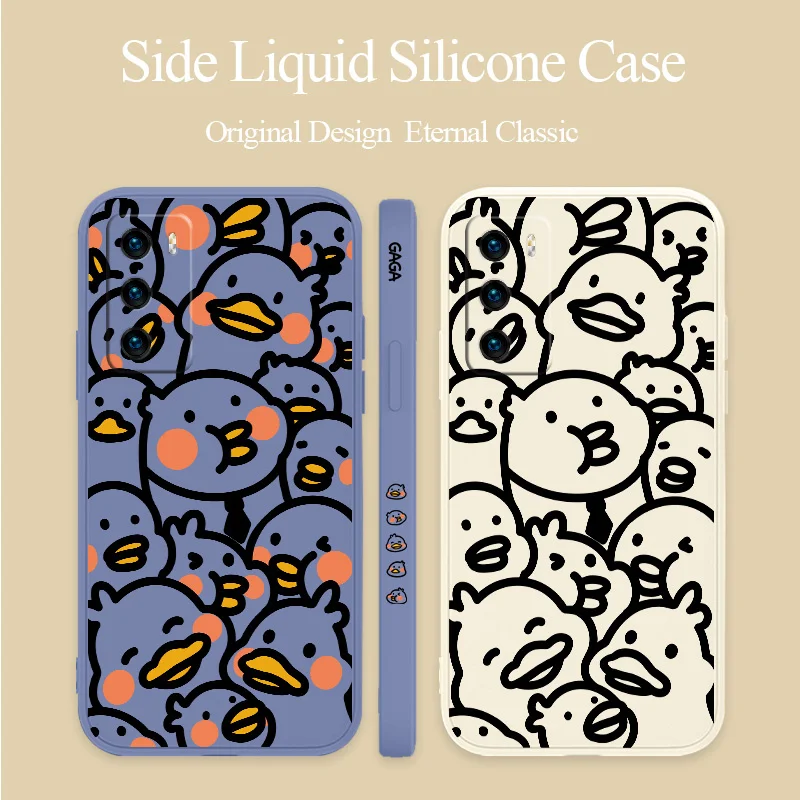

Black Duck Head Silicone Phone Case For Huawei P40 P50 P30 P20 Pro Lite Mate 40 30 20 Pro Lite Nova 5t Y7A Soft Back Cover Coque