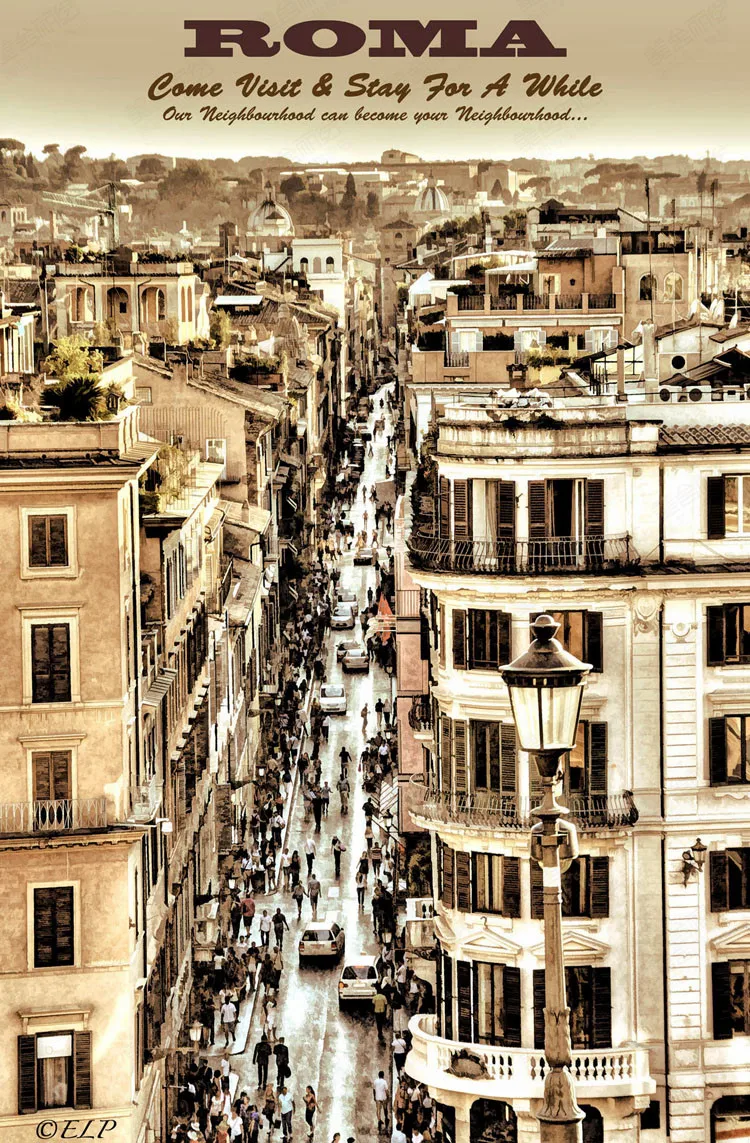 Фонтан в Париже французская Романтика зрение вид пейзаж Винтаж ретро