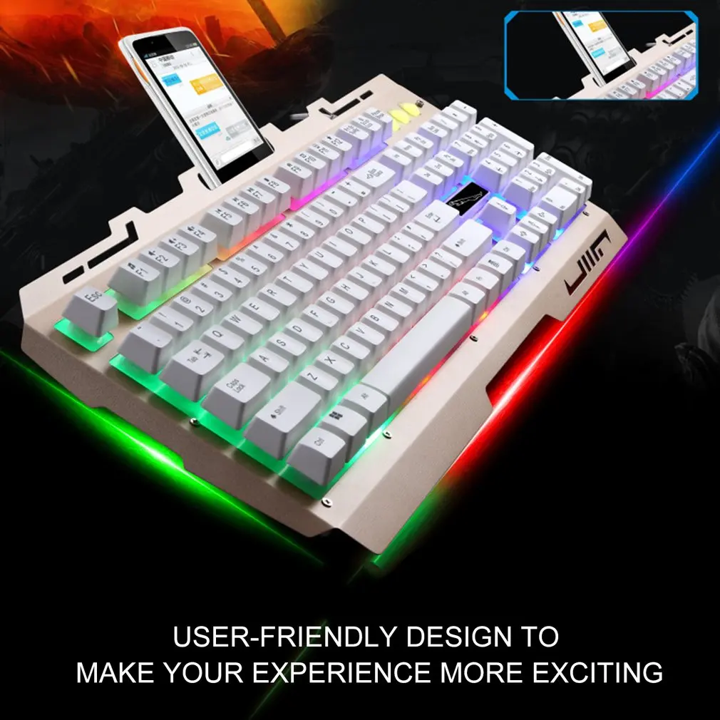G700 игровая светящаяся проводная USB мышь и клавиатура костюм с радужной