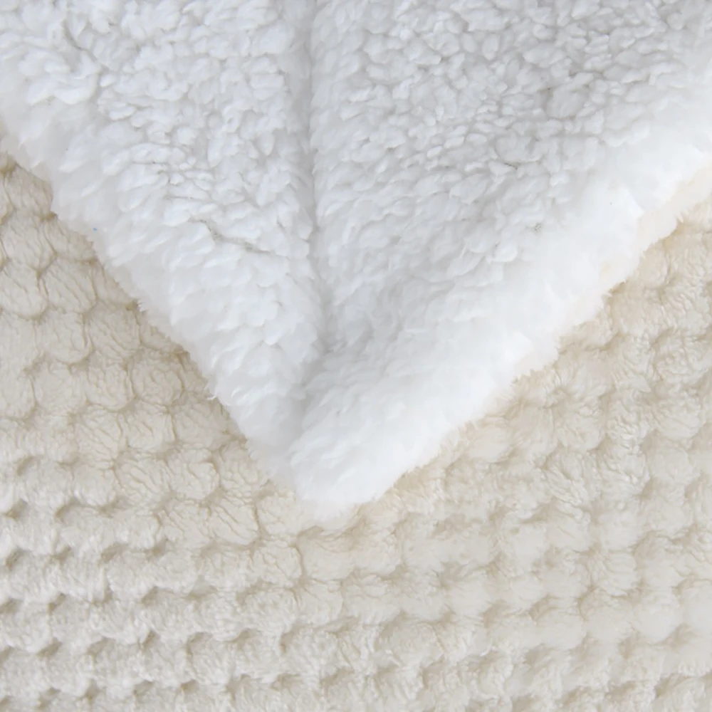 Фланелевое флисовое однотонное одеяло для кровати из искусственного меха летнее