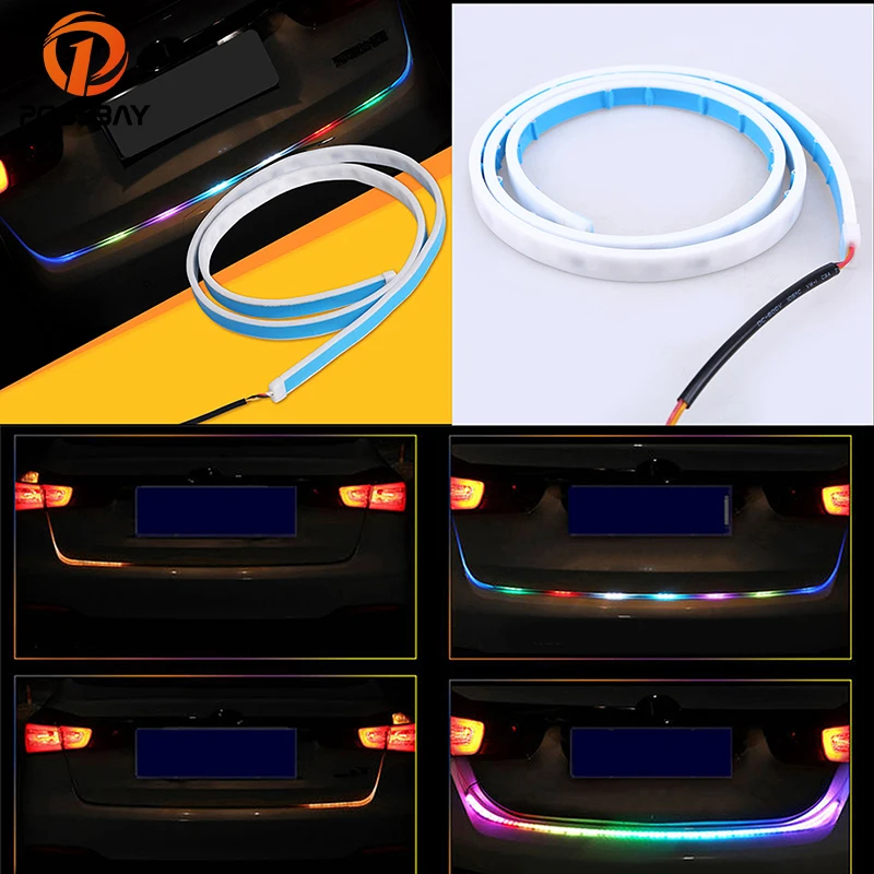 Светодиодная разноцветная лента POSSBAY 1 2 м RGB для багажника автомобиля лампа
