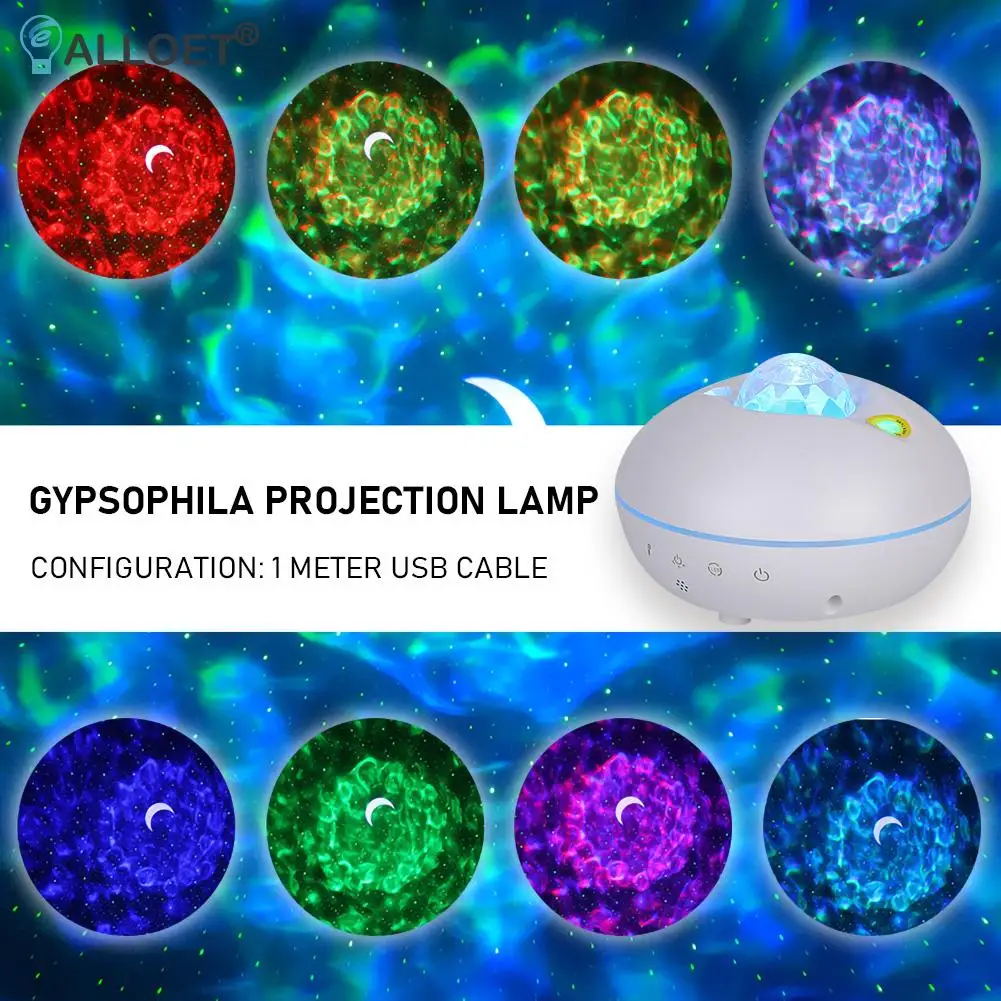 

Smart Remote Control Table Lamp Starry Sky Projection Night Light Colorful LED Galaxy Projector Lamp Children Bedroom Decoration