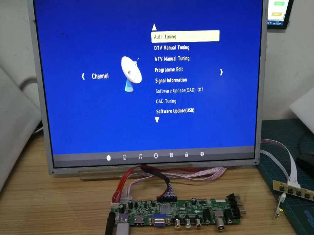 DVB-T2/DVB-T/DVB-C ЖК цифровой телевизор драйвер плата контроллера комплект 23,8 дюймов LM238WF2 SSA1 1280*800 3663 ЖК-плата контроллера DIY комплект