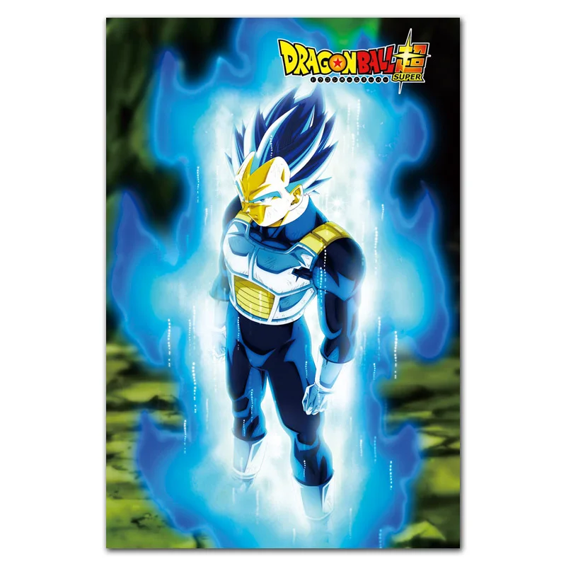 MQ3679 Dragon Ball супер ультра инстинкт Гоку японского Аниме Комикс плакат Шелковый светильник на холсте домашний декор для спальни Настенная картина печать - Цвет: Многоцветный