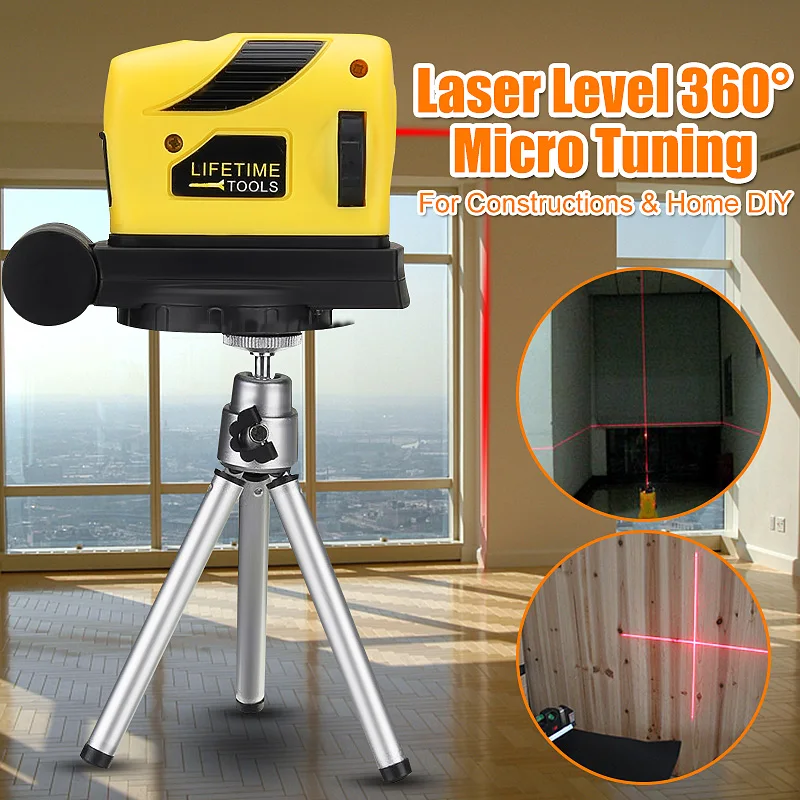 

4 In 1 Multipurpose Level Laser Horizons Vertical Measure Tape Horizontal Ruler Infrared Laser Level Cross Line Laser Tape