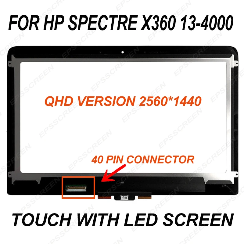 

13.3'' LCD Assembly Touch Screen Digitizer Laptop For HP Spectre x360 13-4000 series 13-4xxxx 13-4115 1920*1080 OR 2560*1440