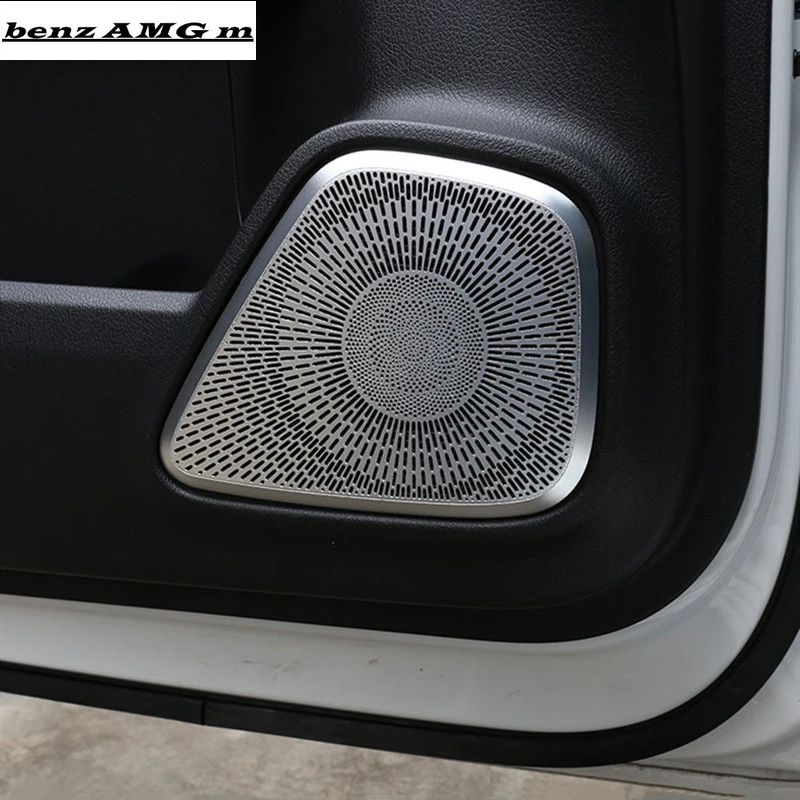 

Car Door Loudspeakers Frame Decoration Cover Decals For Mercedes Benz B Class W247 GLB 2020 Audio Speaker Trim Stickers