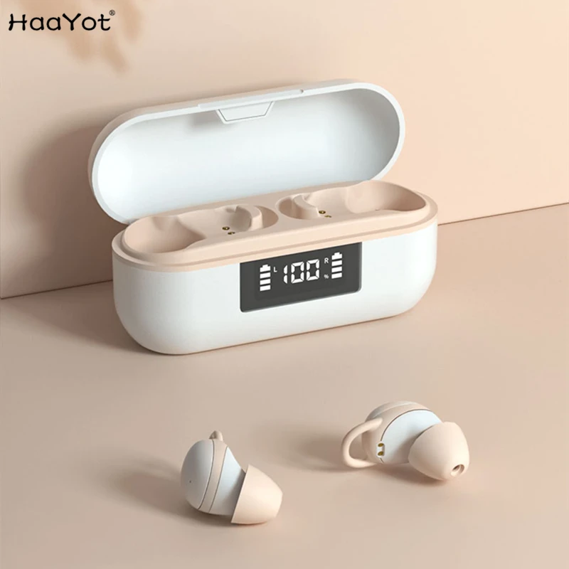 

Super Mini Sleep Earphone with Microphone Bluetooth 5.1 Invisible Wireless TWS Earbuds Nano Size True Wireless Earpiece