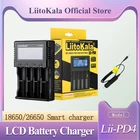 Зарядное устройство Liitokala Lii-PD2 Lii-PD4 LCD 2020 V 3,7 18650 18350 18500 21700 20700 14500 AA NiMH для литиевых аккумуляторов 26650