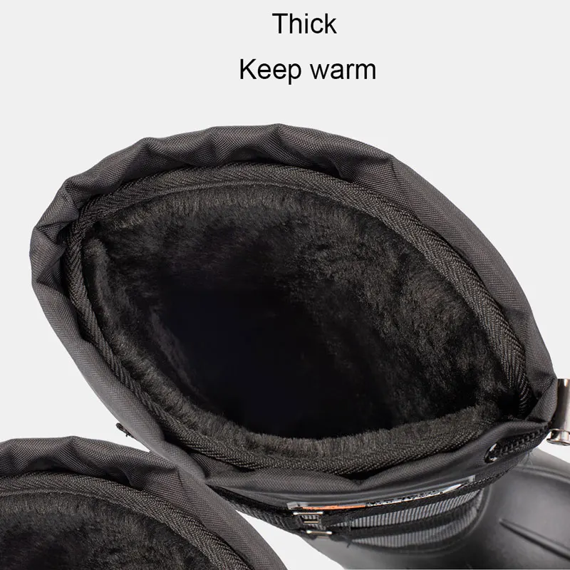 Зимние теплые флисовые сапоги рыболовные водонепроницаемая обувь для снега