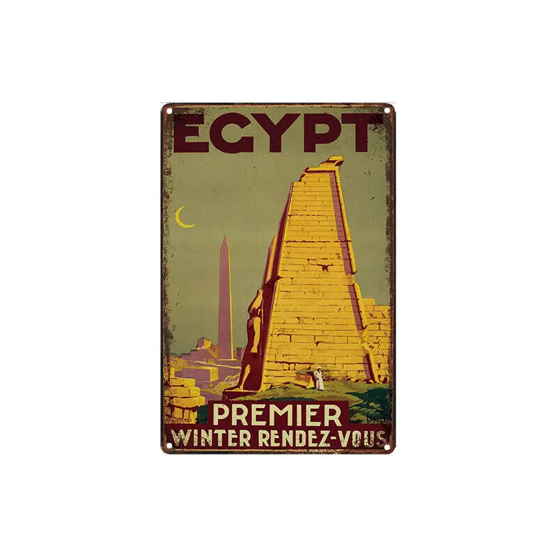 

Металлический жестяной знак, Египетский декор, бар, паб, домашний винтажный Ретро постер