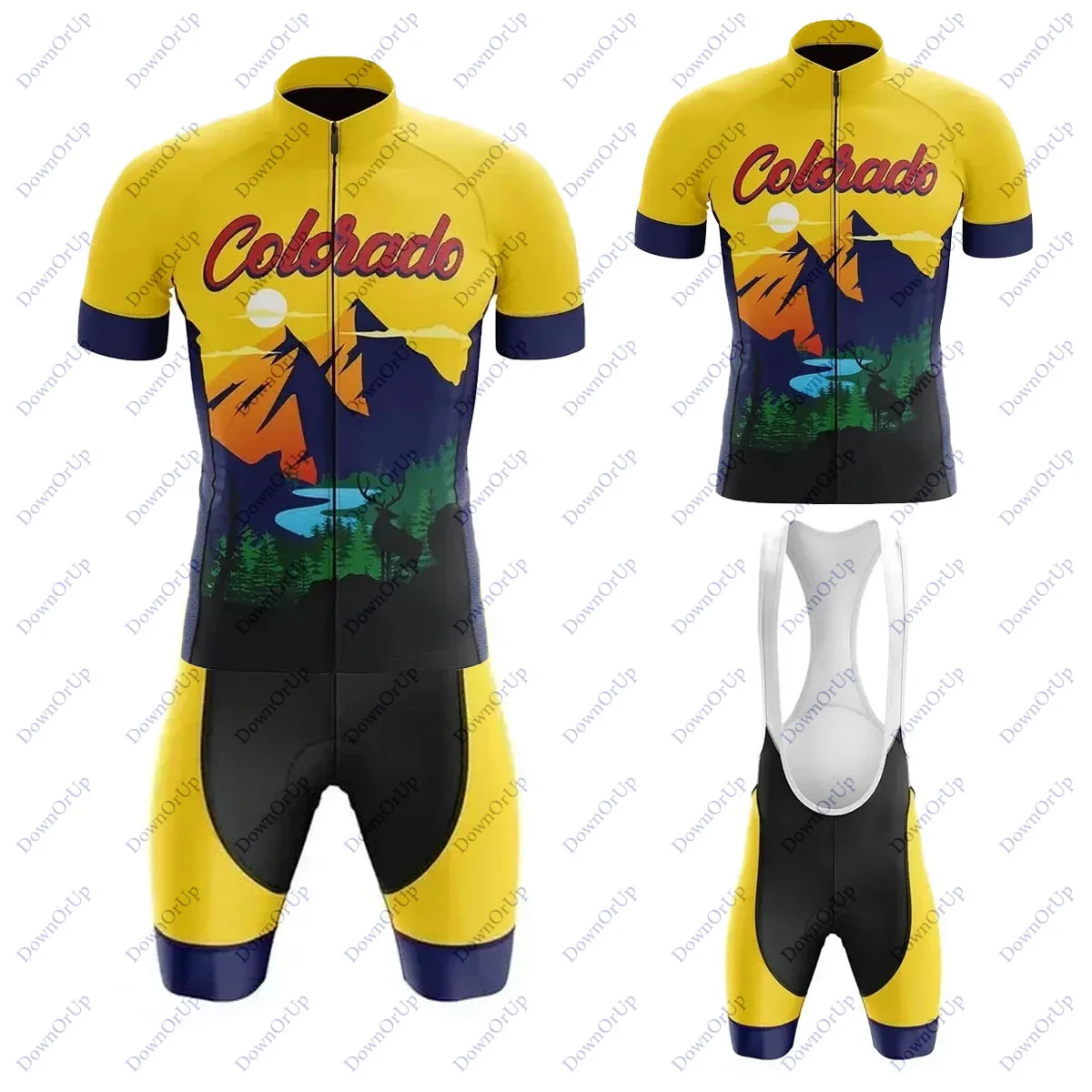 

Велосипедная одежда в стиле Колорадо, комплект мужских велосипедных Джерси, дышащая велосипедная форма для горных велосипедов, Джерси, шор...