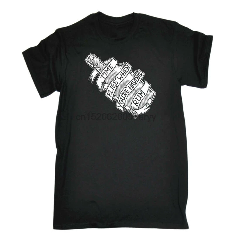 

Funny Novelty T-Shirt Mens tee TShirt - Time Flies When Your Having Rum