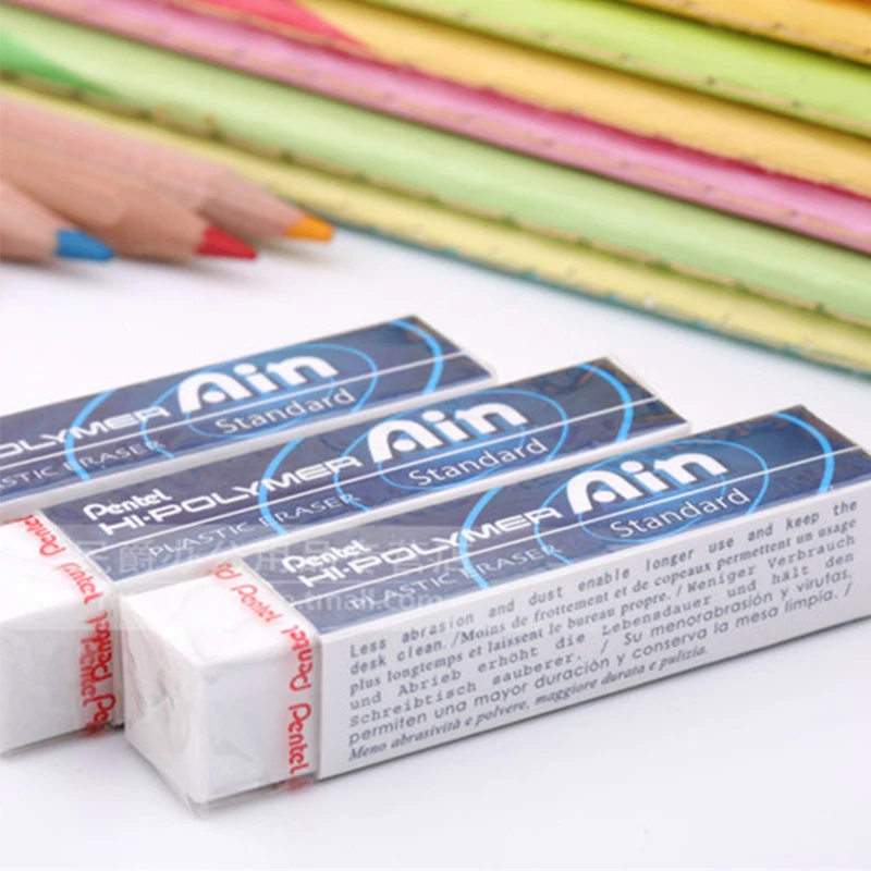 Pentel Ain Series высокополимерный пластиковый карандаш ластик меньше абразивности и