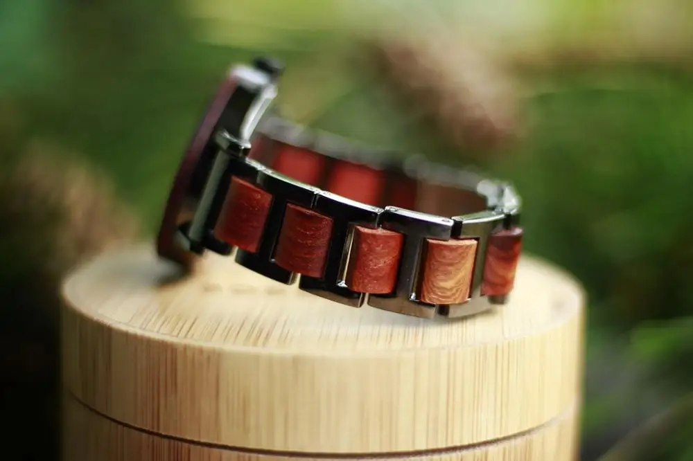 BOBO BIRD женские часы reloj mujer деревянные женские часы кварцевые zegarek damski деревянные с металлом в подарочной коробке