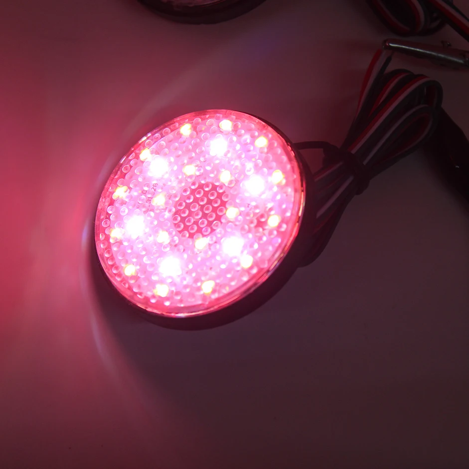 Светодиодный отражатель заднего бампера с красными/прозрачными линзами 2 шт. 6 8