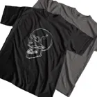 Мужская футболка COOLMIND из 100% хлопка с коротким рукавом и принтом черепа, Повседневная Свободная крутая Мужская футболка с принтом, хлопковая футболка, мужские футболки, топы