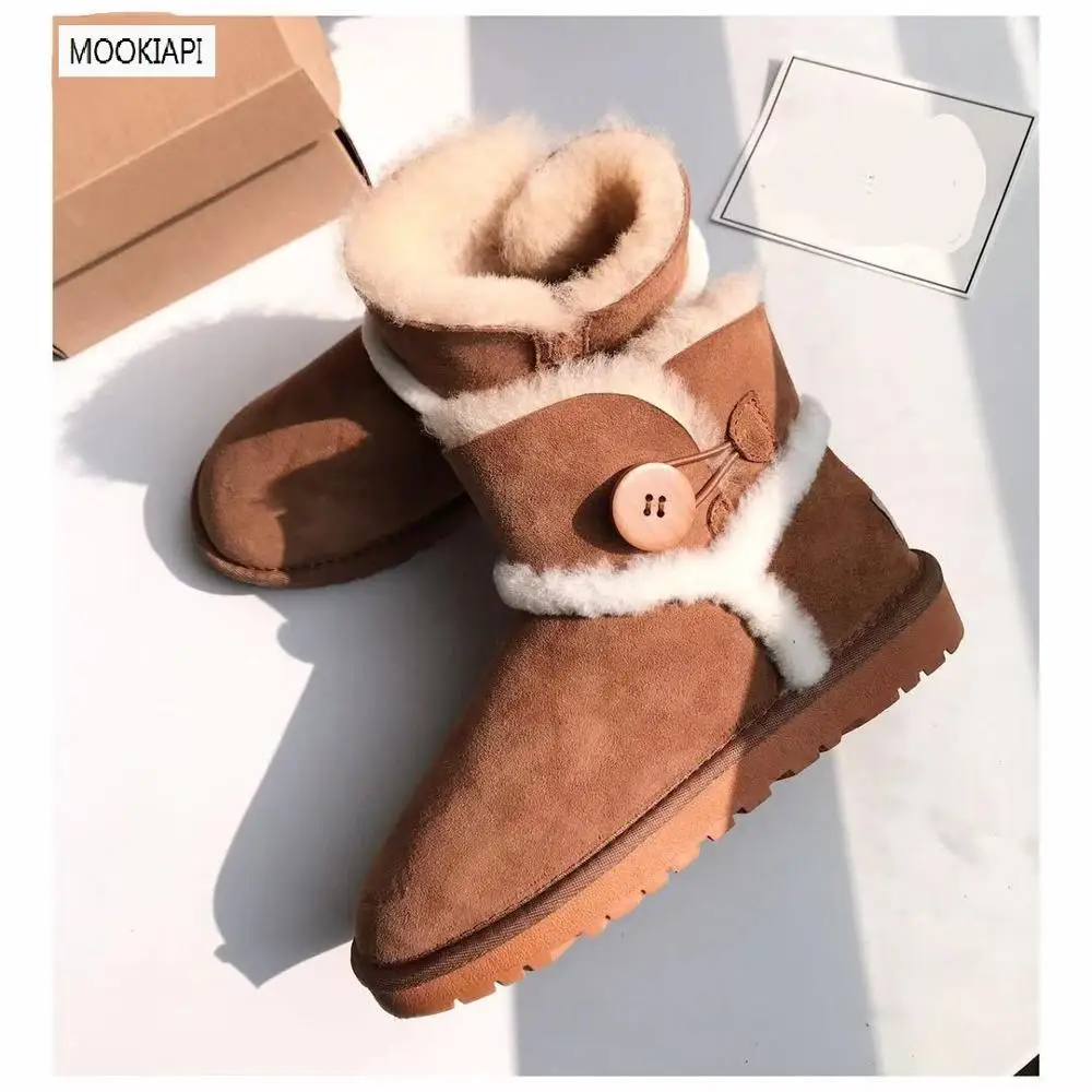 Австралийские высокие качественные зимние сапоги 2019 натуральная овчина 100%