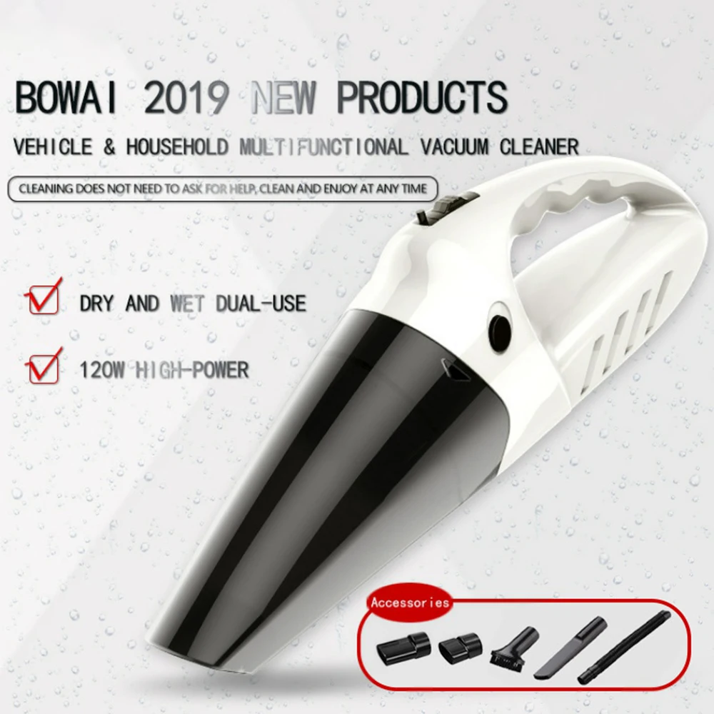 Беспроводной автомобильный пылесос Bowai USB зарядка очиститель воздуха