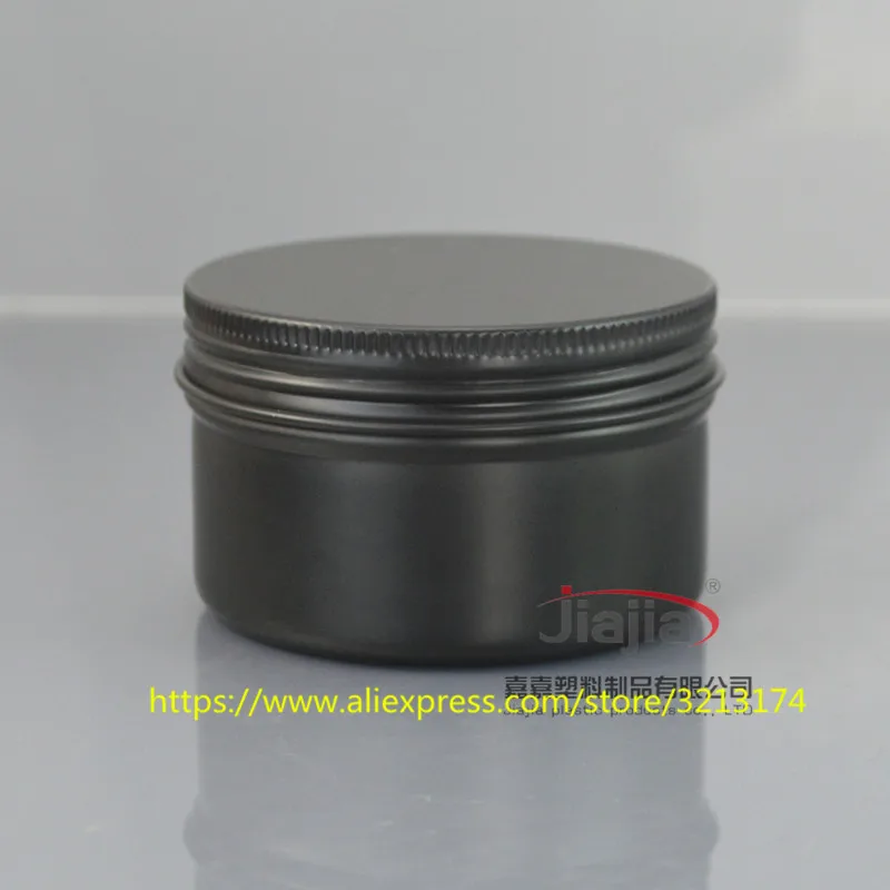 100g черный алюминиевая баночка для косметики крем персонального ухода маска мыло