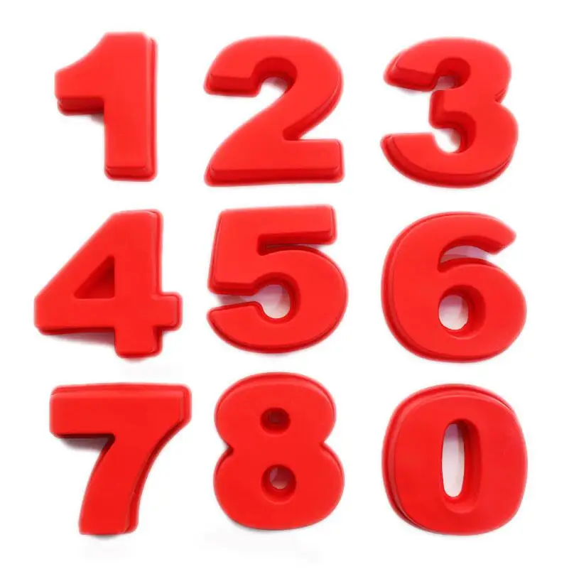 9 шт. силиконовые цифры для торта|Формы тортов| |